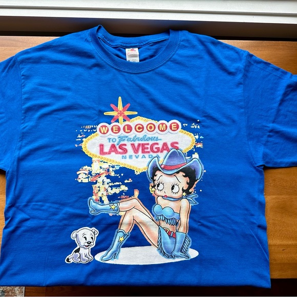 Blue Graphic Betty Boop Tee- adult medium. - Picture 8 of 8